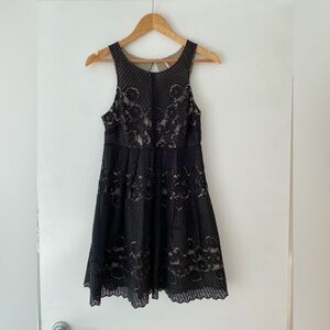 Free People Black Lace Dress